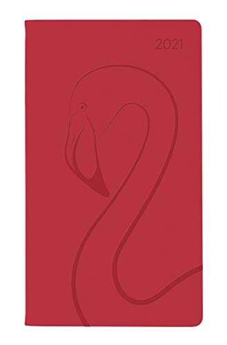 Imagen de archivo de Ladytimer Slim Deluxe Coral 2021 - Taschen-Kalender 9x15,6 cm - Tucson Einband - Motivprgung Flamingo - Punkte - 128 Seiten - Alpha Edition a la venta por medimops