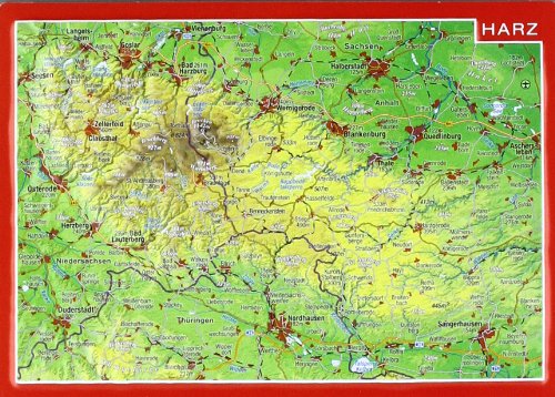 4280000002655: Reliefpostkarte Harz