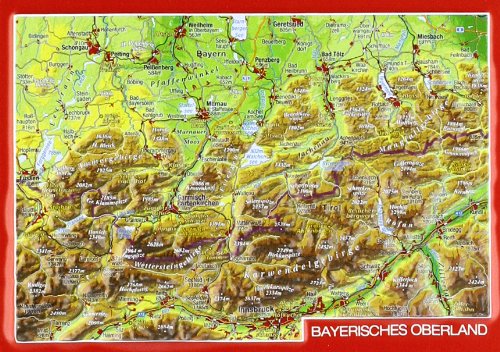 Stock image for Reliefpostkarte Bayerisches Oberland for sale by Blackwell's