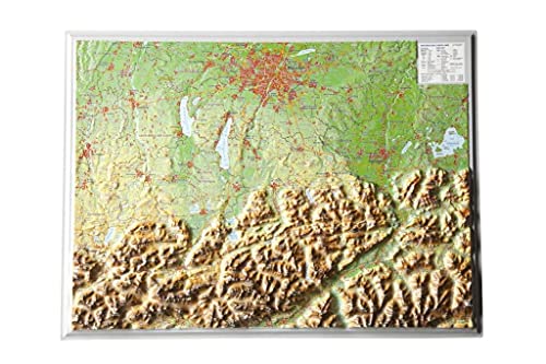 Stock image for Reliefkarte Bayerisches Oberland 1 : 400.000 for sale by Blackwell's