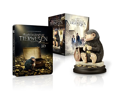 5051890307828: Phantastische Tierwesen und wo sie zu finden sind: Blu-ray 3D + 2D / Steelbook / Collectors Edition inkl. Niffler Figur