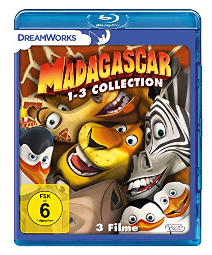 5053083148058: Madagascar 1-3 Collection, 3 Blu-ray