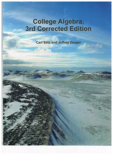 Imagen de archivo de College Algebra 3rd Corrected Edition a la venta por Better World Books: West