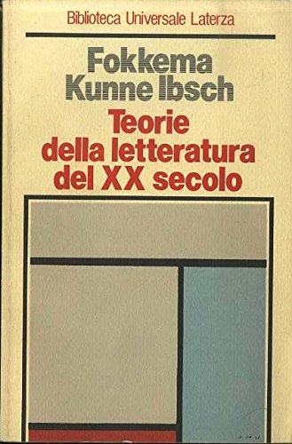 Imagen de archivo de TEORIE DELLA LETTERATURA DEL XX SECOLO a la venta por Librightbooks