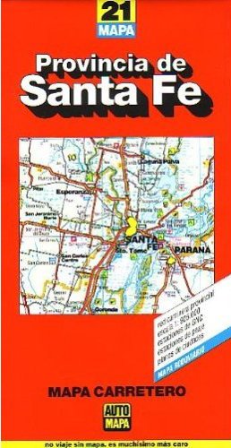 Stock image for Santa Fe Province Map, Argentina (Spanish Edition) for sale by medimops