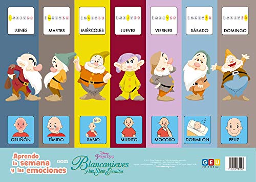 Imagen de archivo de APRENDO LA SEMANA Y LAS EMOCIONES CON BLANCANIEVES Y LOS SIETE ENANITOS a la venta por Hiperbook Espaa