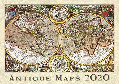 Beispielbild fr Antique Maps Calendar - Calendars 2019 - 2020 Wall Calendar - Photo Calendar - 12 Month Calendar by Helma (Multilingual Edition) zum Verkauf von medimops
