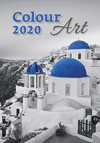 Beispielbild fr Colour Art Calendar - Calendars 2019 - 2020 Wall Calendar - Photo Calendar - 12 Month Calendar by Helma (Multilingual Edition) zum Verkauf von medimops