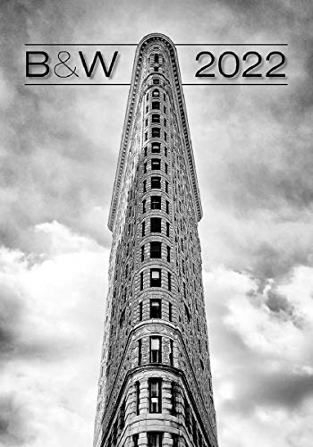 Stock image for B & W Calendar - Calendars - 2021 - 2022 Wall Calendar - Photo Calendar - 12 Month Calendar by Helma for sale by medimops