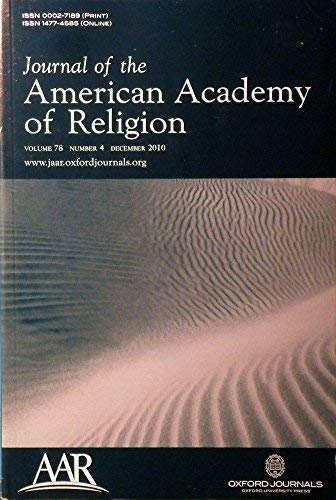 Stock image for Journal of the American Academy of Religion: for sale by Andover Books and Antiquities