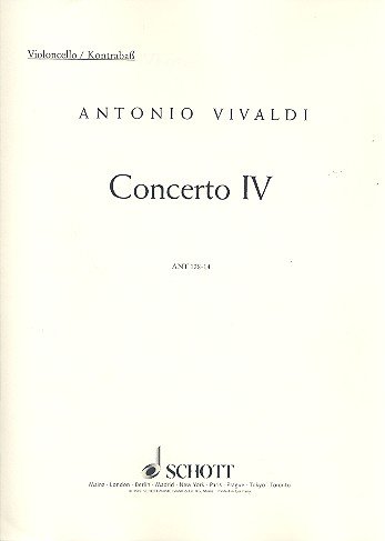 9780001004269: Concerto No. 4 G major: op. 10/4. RV 435/PV 104. flute (treble recorder), string orchestra and basso continuo.