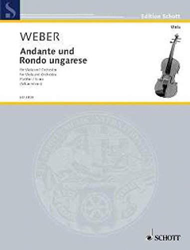 9780001042643: Andante and Rondo ungarese: viola and orchestra. Partition.