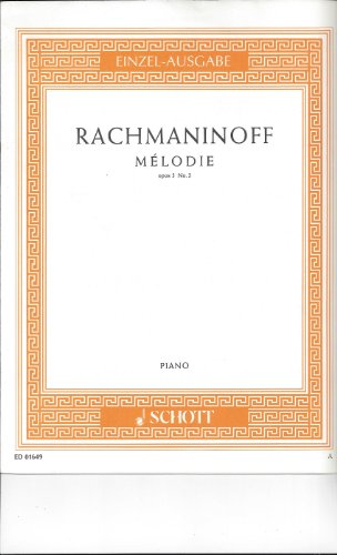 Beispielbild fr M lodie: op. 3/3. piano. zum Verkauf von WorldofBooks