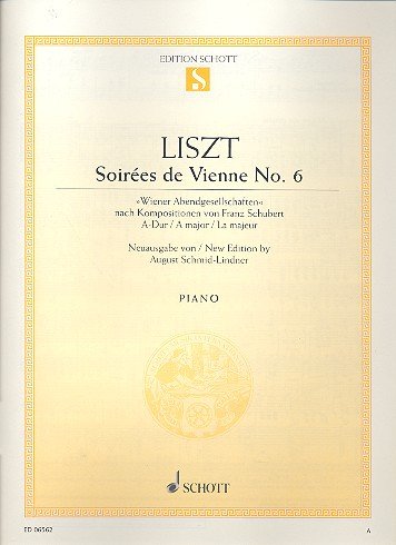 Imagen de archivo de Soire s de Vienne No. 6: after compositions by Franz Schubert. piano. a la venta por WorldofBooks