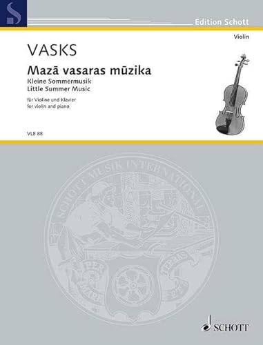 9780001113725: Maza vasaras muzika: (Little Summer Music). violin and piano. Partition et partie.