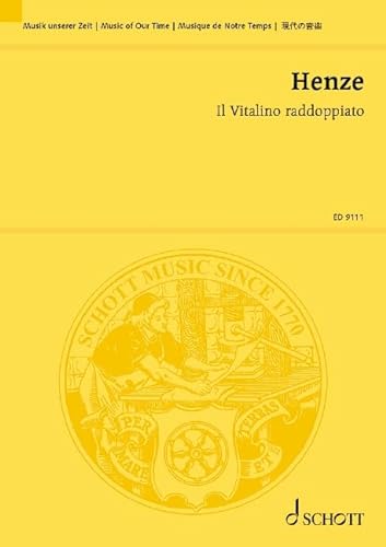 9780001125759: Il Vitalino raddoppiato: Ciacona per violino concertante ed orchestra da camera. violin and chamber orchestra. Partition d'tude.
