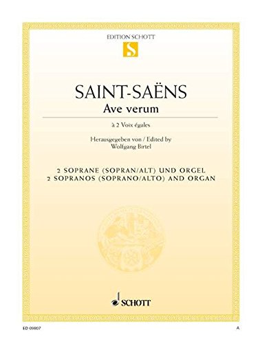 Beispielbild fr Ave verum: 2 sopranos (soprano/alto) and organ. zum Verkauf von WorldofBooks