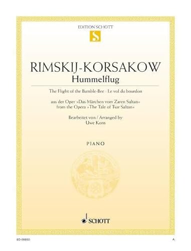 Stock image for SCHOTT RIMSKY-KORSAKOV NIKOLAI - THE FLIGHT OF THE BUMBLE-BEE - PIANO for sale by Revaluation Books