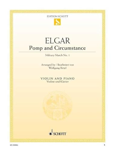 9780001175662: Pomp and Circumstance: Military March n 1. op. 39/1. violin and piano.