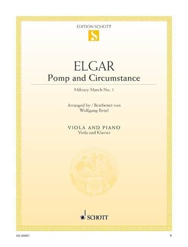 Pomp and Circumstance: Military March nÂ° 1. op. 39/1. viola and piano. (9780001175679) by [???]