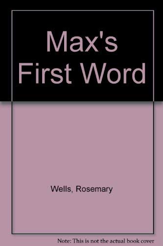 9780001372597: Max's First Word