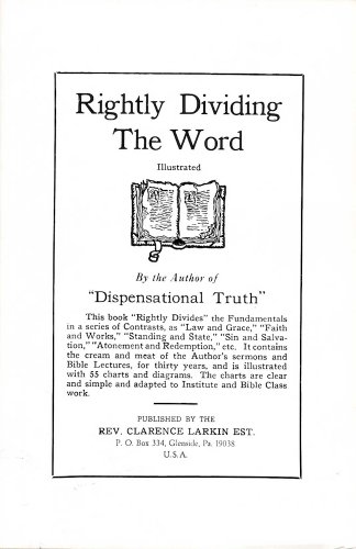 Rightly Dividing the Word - Clarence Larkin