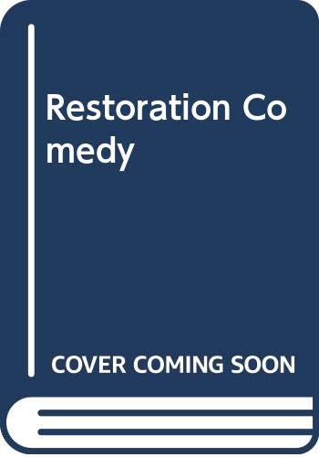 Stock image for Restoration Comedy for sale by AwesomeBooks
