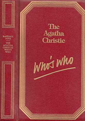 Stock image for Agatha Christie Whos Who for sale by M. W. Cramer Rare and Out Of Print Books