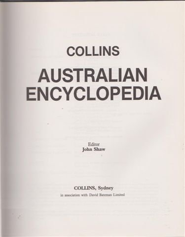 9780002173155: Collins Australian Encyclopedia