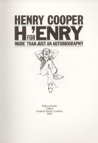 Beispielbild fr H. for 'Enry: More Than Just an Autobiography zum Verkauf von WorldofBooks