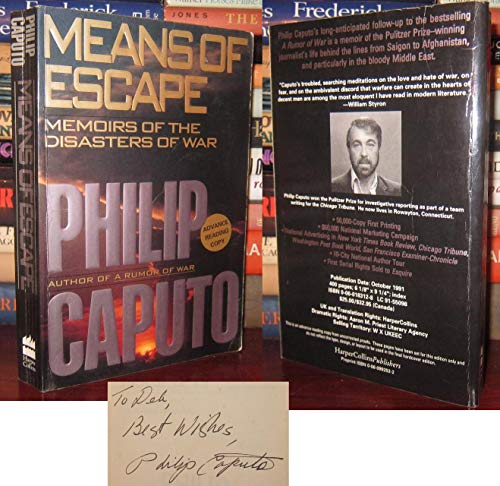9780002221801: MEANS OF ESCAPE Signed 1st