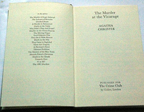 9780002315432: The Murder at the Vicarage: v. 13 (Agatha Christie Collection S.)