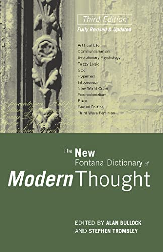 Beispielbild fr The new Fontana dictionary of modern thought zum Verkauf von Richard Booth's Bookshop