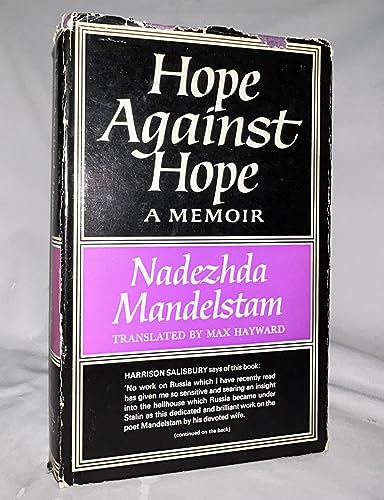 Stock image for Hope Against Hope: A Memoir for sale by GoldenWavesOfBooks