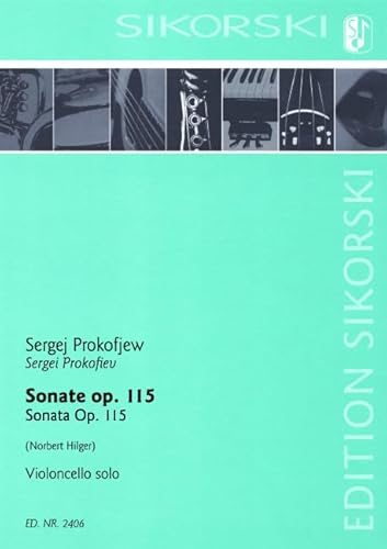 Imagen de archivo de Sonate op.115 : fr Violoncello a la venta por text + tne