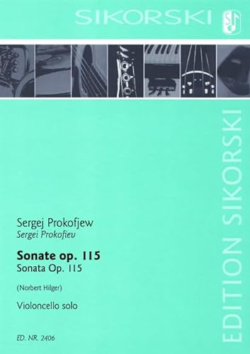 9780003038293: Sonate: fr Violoncello solo. op. 115. Violoncello.
