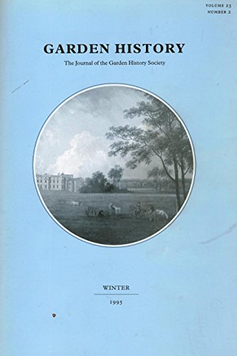 9780003071245: Garden History, The Journal of the Garden History Society, Vol 23 No 2, Winter 1995