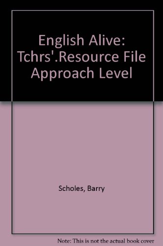 9780003143416: Tchrs'.Resource File (Approach Level) (English Alive Series)