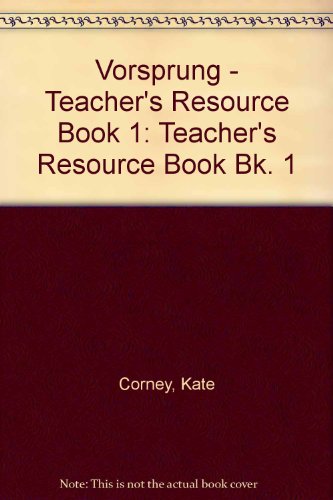 9780003201406: Vorsprung 1: Teacher's Resource Book (Vorsprung)
