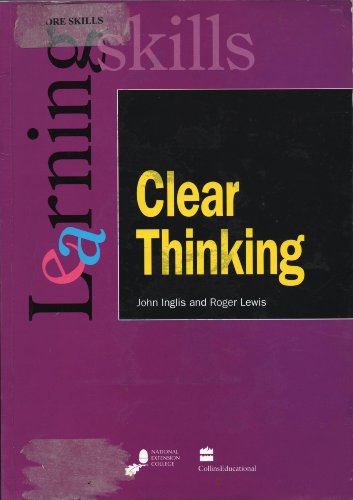 Imagen de archivo de Clear Thinking a la venta por Better World Books Ltd