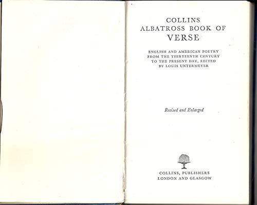 9780003252088: Albatross Book of Verse