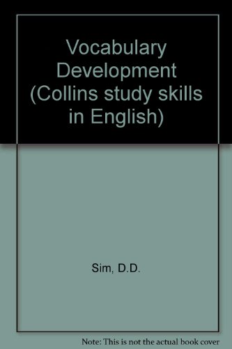 9780003700114: Vocabulary Development (Collins study skills in English)