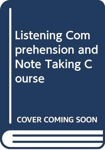 9780003707816: Listening Comprehension and Note Taking Course