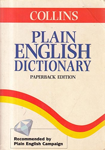 Beispielbild fr COLLINS Plain English Dictionary zum Verkauf von WorldofBooks