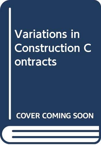 9780003831917: Variations Construc.contrac