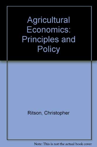 AGRICULTURAL ECONOMICS (9780003832105) by [???]