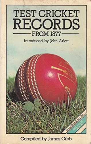 Stock image for Test Cricket Records from 1877 for sale by WorldofBooks