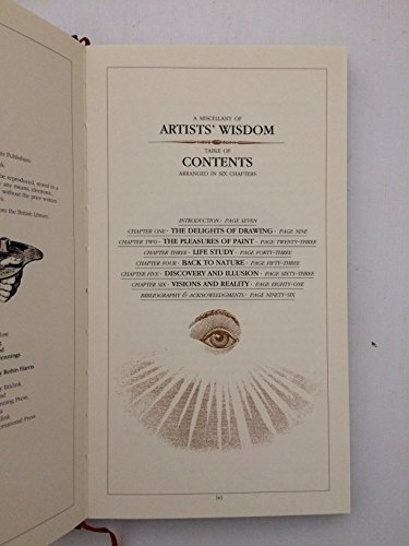 Imagen de archivo de A Miscellany of Artists' Wisdom a la venta por WorldofBooks