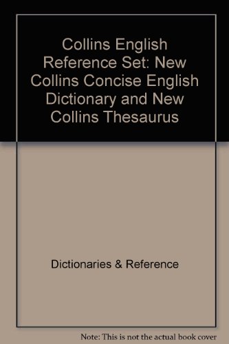 9780004330136: Collins English Reference Set: "New Collins Concise English Dictionary" and "New Collins Thesaurus"