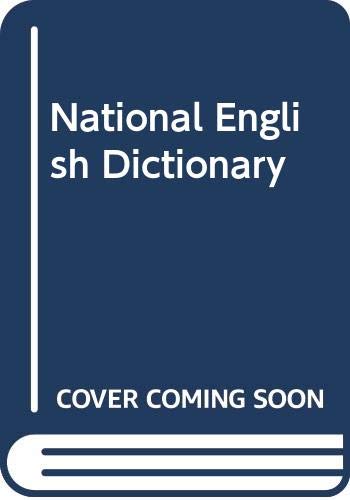 9780004330723: National English Dictionary